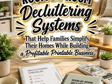 Room-by-Room Decluttering Systems That Help Families Simplify Their Homes While Building a Profitable Printable Business