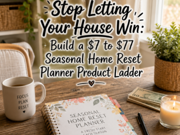 Stop Letting Your House Win: Build a  to  Seasonal Home Reset Planner Product Ladder