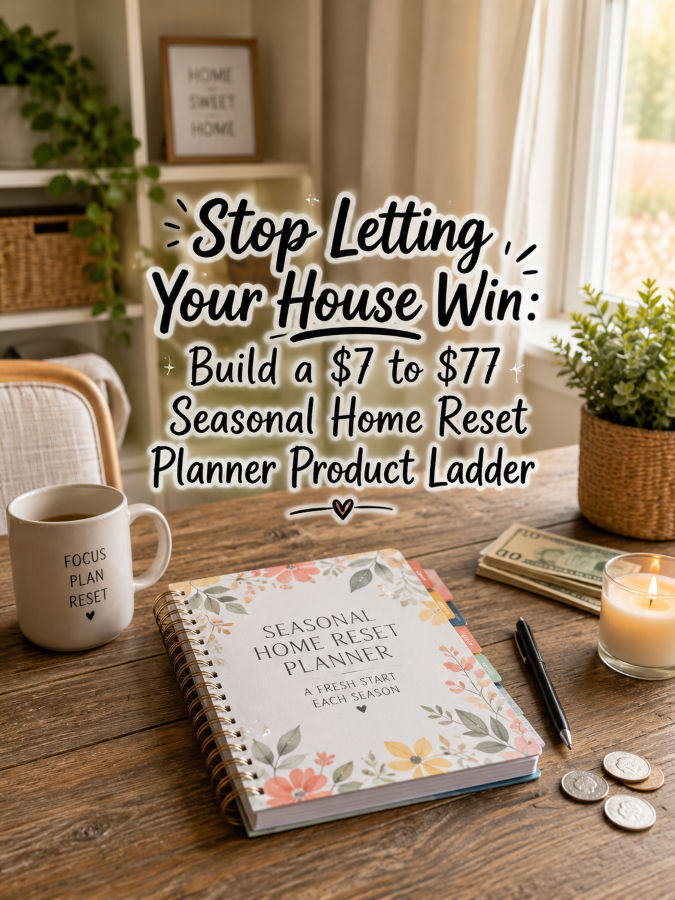Stop Letting Your House Win: Build a to Seasonal Home Reset Planner Product Ladder Stop Letting Your House Win: Build a to Seasonal Home Reset Planner Product Ladder