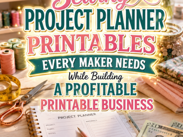 Sewing Project Planner Printables Every Maker Needs While Building a Profitable Printable Business