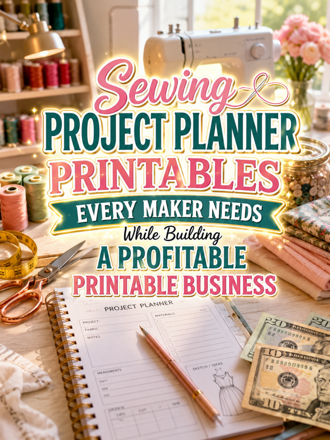 Sewing Project Planner Printables Every Maker Needs While Building a Profitable Printable Business