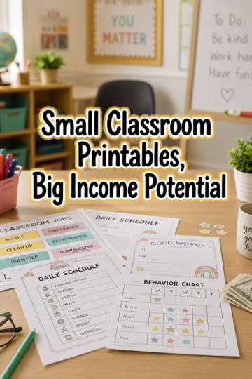 Small Classroom Printables, Big Income Potential