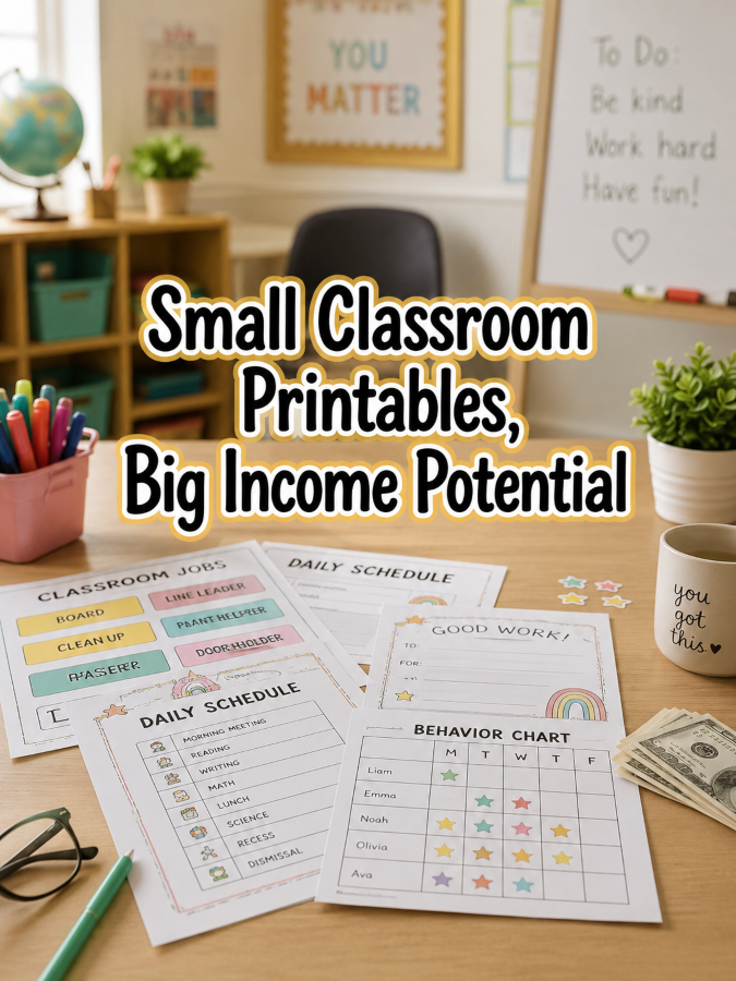 Small Classroom Printables, Big Income Potential Small Classroom Printables, Big Income Potential