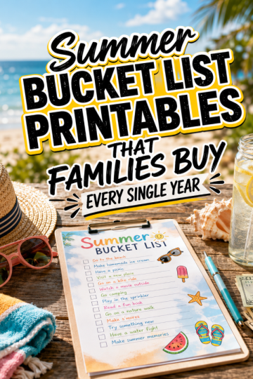 Summer Bucket List Printables That Families Buy Every Single Year