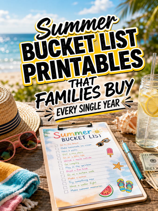 Summer Bucket List Printables That Families Buy Every Single Year Summer Bucket List Printables That Families Buy Every Single Year