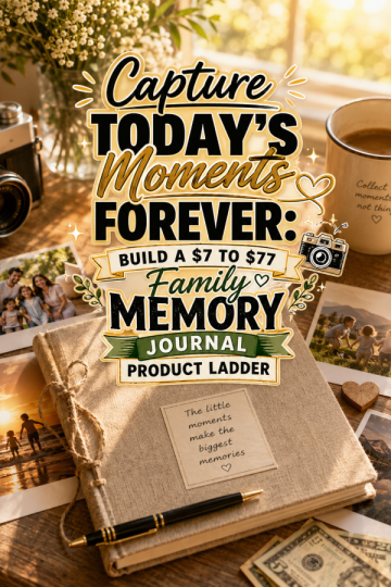 Capture Today’s Moments Forever: Build a  to  Family Memory Journal Product Ladder