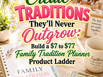 Create Traditions They’ll Never Outgrow: Build a  to  Family Tradition Planner Product Ladder