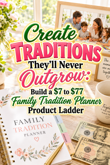 Create Traditions They’ll Never Outgrow: Build a  to  Family Tradition Planner Product Ladder