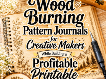 Wood Burning Pattern Journals for Creative Makers While Building a Profitable Printable Business Wood Burning Pattern Journals for Creative Makers While Building a Profitable Printable Business