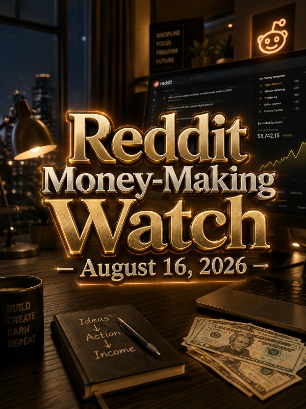 Reddit Money-Making Watch – August 16, 2026 Reddit Money-Making Watch – August 16, 2026
