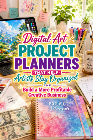Digital Art Project Planners That Help Artists Stay Organized and Build a More Profitable Creative Business