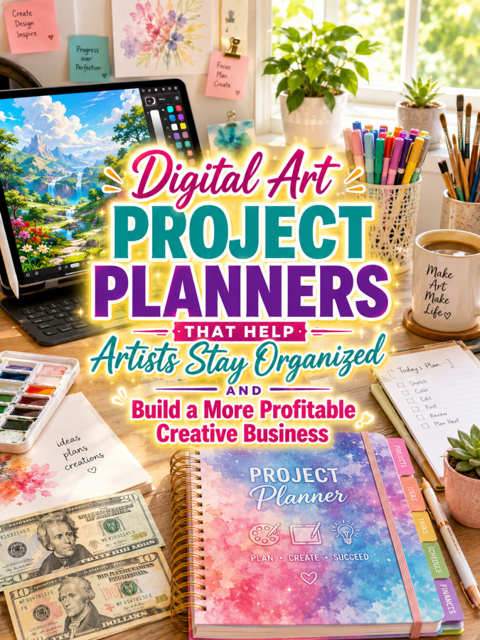 Digital Art Project Planners That Help Artists Stay Organized and Build a More Profitable Creative Business Digital Art Project Planners That Help Artists Stay Organized and Build a More Profitable Creative Business