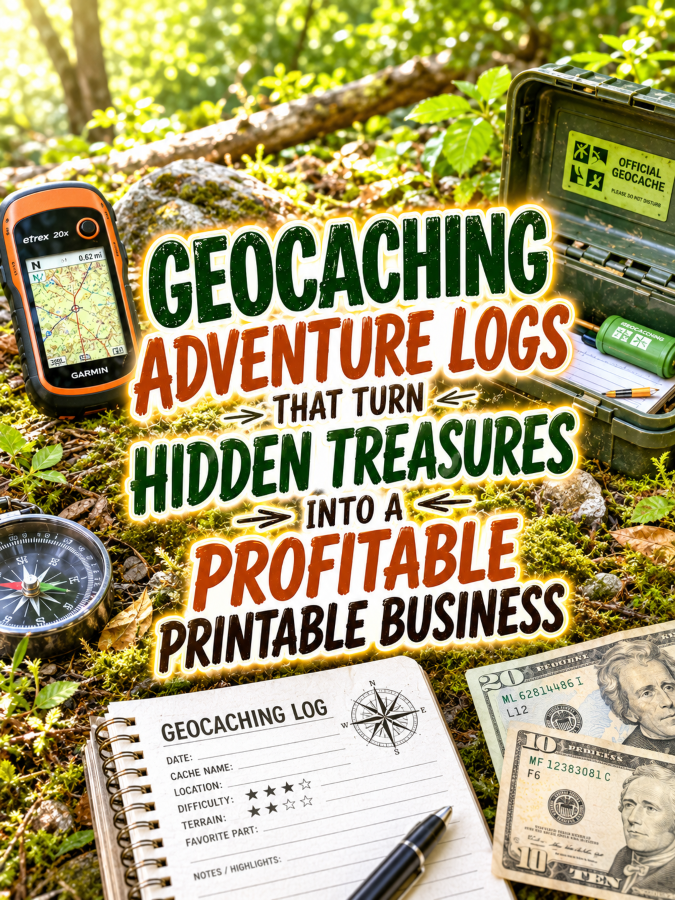 Geocaching Adventure Logs That Turn Hidden Treasures Into a Profitable Printable Business Geocaching Adventure Logs That Turn Hidden Treasures Into a Profitable Printable Business