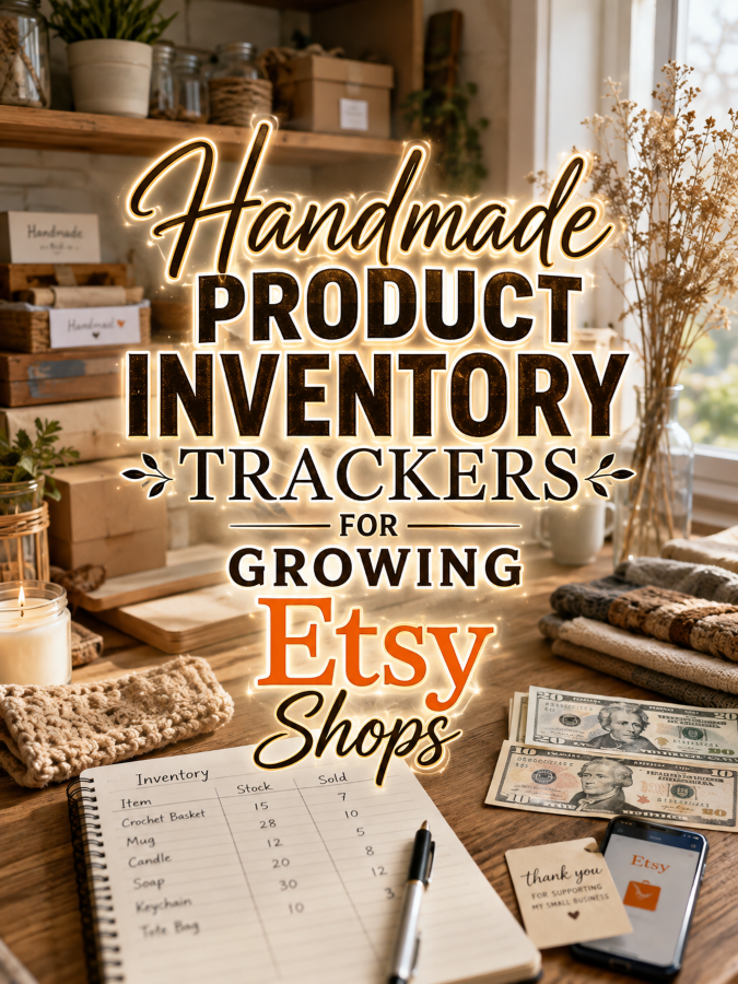 Handmade Product Inventory Trackers for Growing Etsy Shops