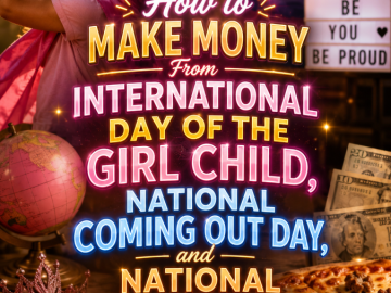 How to Make Money From International Day of the Girl Child, National Coming Out Day, and National Sausage Pizza Day How to Make Money From International Day of the Girl Child, National Coming Out Day, and National Sausage Pizza Day