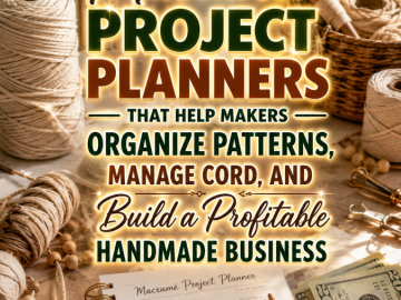Macramé Project Planners That Help Makers Organize Patterns, Manage Cord, and Build a Profitable Handmade Business