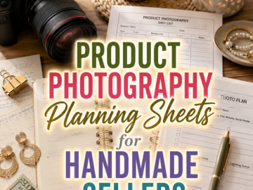 Product Photography Planning Sheets for Handmade Sellers Product Photography Planning Sheets for Handmade Sellers