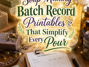 Soap Making Batch Record Printables That Simplify Every Pour