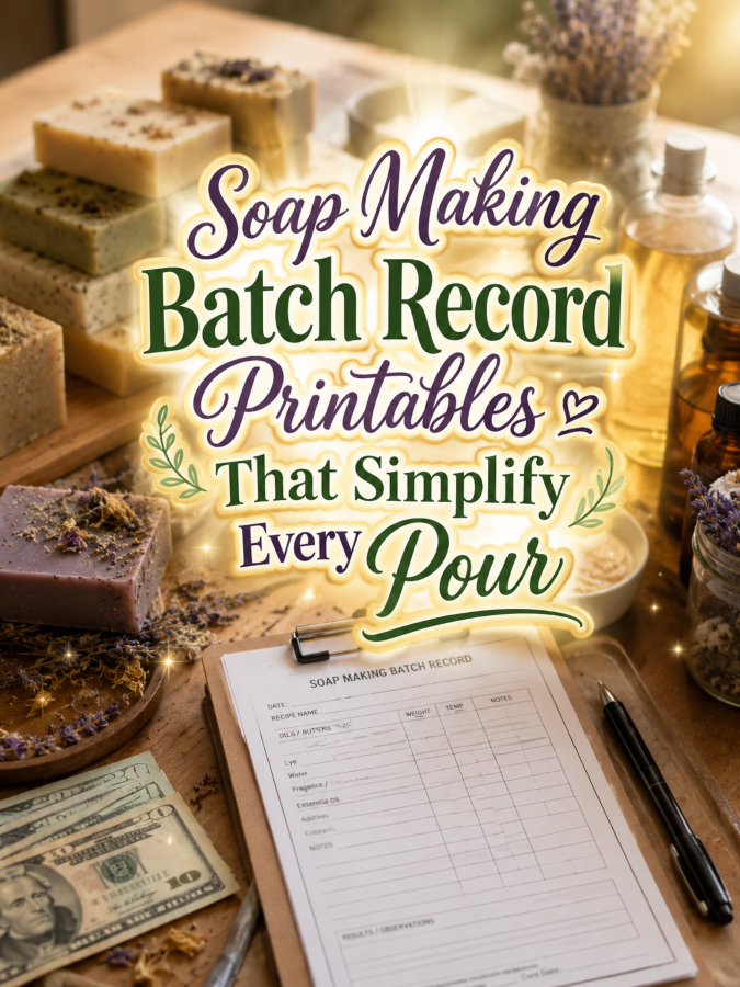 Soap Making Batch Record Printables That Simplify Every Pour Soap Making Batch Record Printables That Simplify Every Pour