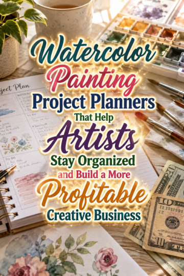 Watercolor Painting Project Planners That Help Artists Stay Organized and Build a More Profitable Creative Business