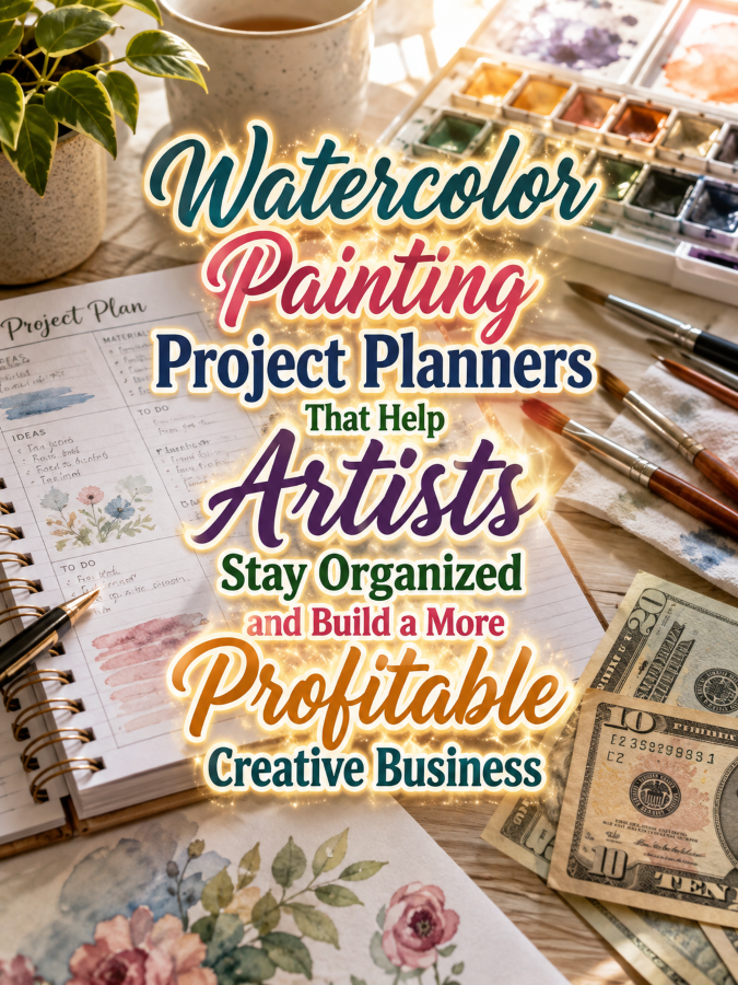 Watercolor Painting Project Planners That Help Artists Stay Organized and Build a More Profitable Creative Business Watercolor Painting Project Planners That Help Artists Stay Organized and Build a More Profitable Creative Business