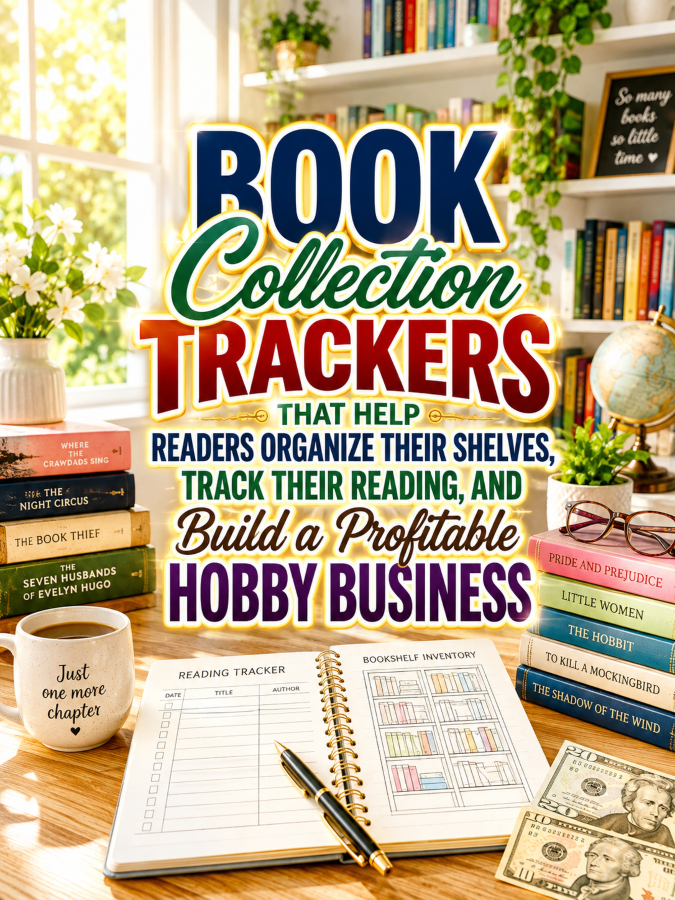 Book Collection Trackers That Help Readers Organize Their Shelves, Track Their Reading, and Build a Profitable Hobby Business
