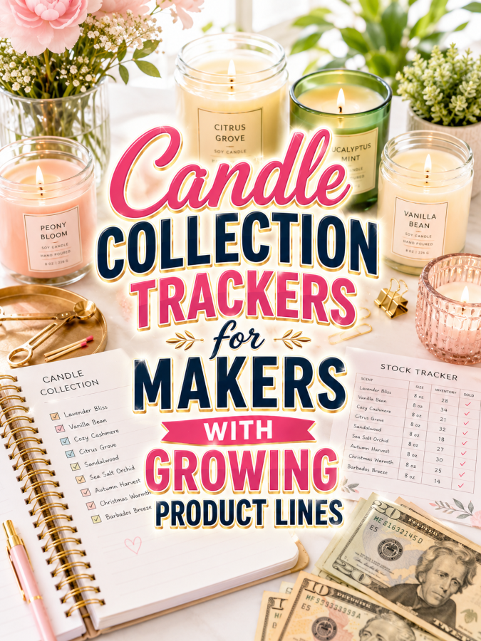 Candle Collection Trackers for Makers With Growing Product Lines Candle Collection Trackers for Makers With Growing Product Lines