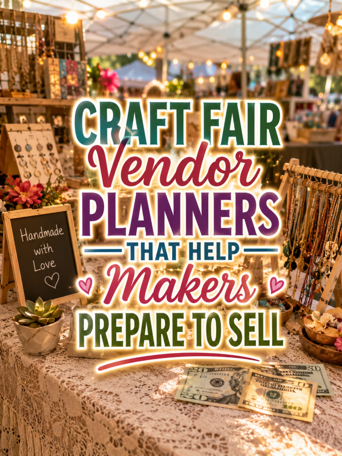 Craft Fair Vendor Planners That Help Makers Prepare to Sell Craft Fair Vendor Planners That Help Makers Prepare to Sell