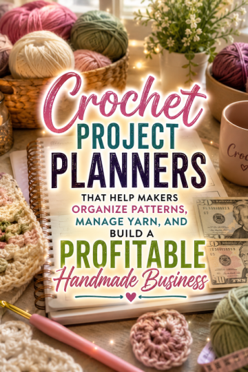 Crochet Project Planners That Help Makers Organize Patterns, Manage Yarn, and Build a Profitable Handmade Business