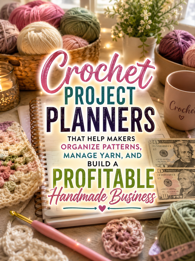 Crochet Project Planners That Help Makers Organize Patterns, Manage Yarn, and Build a Profitable Handmade Business Crochet Project Planners That Help Makers Organize Patterns, Manage Yarn, and Build a Profitable Handmade Business