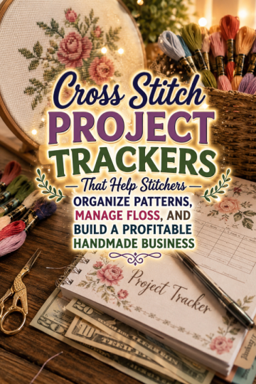 Cross Stitch Project Trackers That Help Stitchers Organize Patterns, Manage Floss, and Build a Profitable Handmade Business