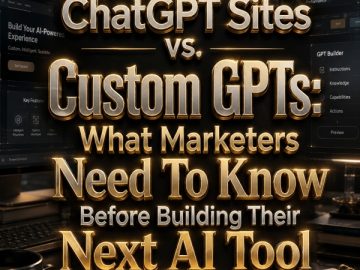 ChatGPT Sites vs. Custom GPTs: What Marketers Need To Know Before Building Their Next AI Tool ChatGPT Sites vs. Custom GPTs: What Marketers Need To Know Before Building Their Next AI Tool
