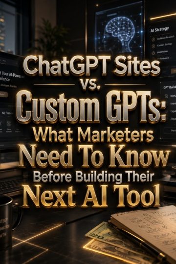 ChatGPT Sites vs. Custom GPTs: What Marketers Need To Know Before Building Their Next AI Tool