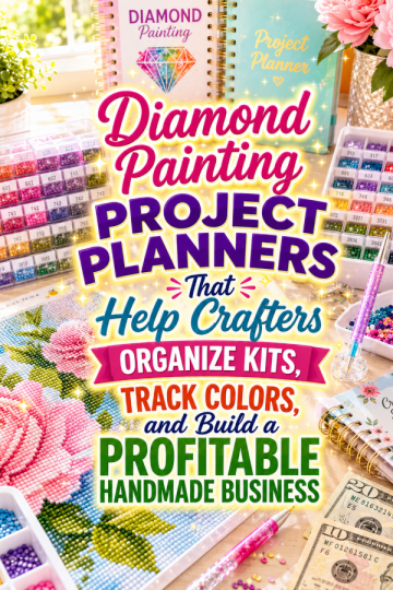 Diamond Painting Project Planners That Help Crafters Organize Kits, Track Colors, and Build a Profitable Handmade Business