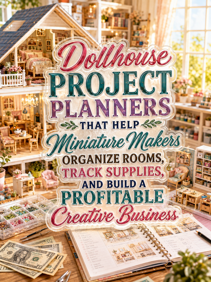 Dollhouse Project Planners That Help Miniature Makers Organize Rooms, Track Supplies, and Build a Profitable Creative Business Dollhouse Project Planners That Help Miniature Makers Organize Rooms, Track Supplies, and Build a Profitable Creative Business