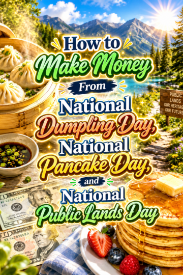 How to Make Money From National Dumpling Day, National Pancake Day, and National Public Lands Day