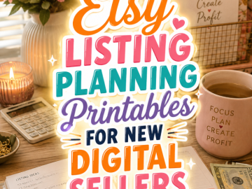 Etsy Listing Planning Printables for New Digital Sellers