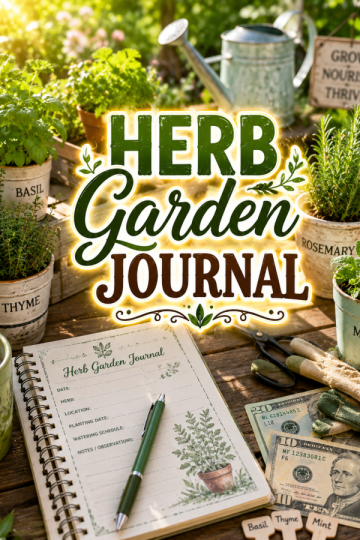 Herb Garden Journals That Help Gardeners Grow Smarter and Build a Profitable Printable Business