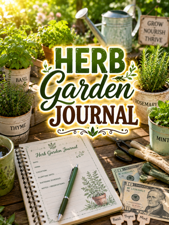 Herb Garden Journals That Help Gardeners Grow Smarter and Build a Profitable Printable Business Herb Garden Journals That Help Gardeners Grow Smarter and Build a Profitable Printable Business