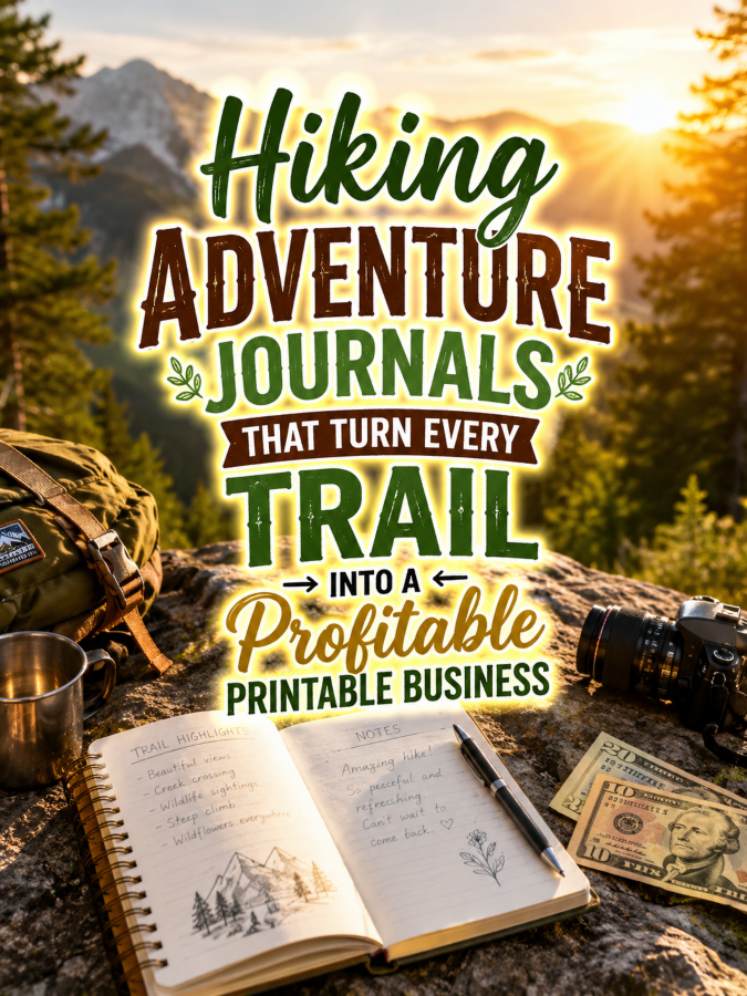 Hiking Adventure Journals That Turn Every Trail Into a Profitable Printable Business