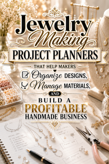 Jewelry Making Project Planners That Help Makers Organize Designs, Manage Materials, and Build a Profitable Handmade Business