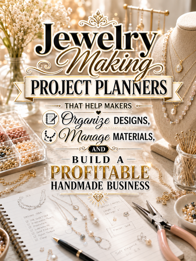 Jewelry Making Project Planners That Help Makers Organize Designs, Manage Materials, and Build a Profitable Handmade Business Jewelry Making Project Planners That Help Makers Organize Designs, Manage Materials, and Build a Profitable Handmade Business