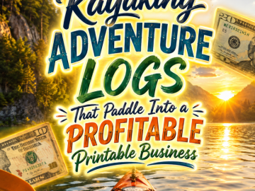 Kayaking Adventure Logs That Paddle Into a Profitable Printable Business
