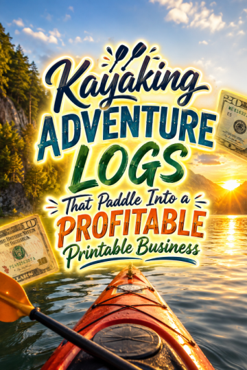Kayaking Adventure Logs That Paddle Into a Profitable Printable Business