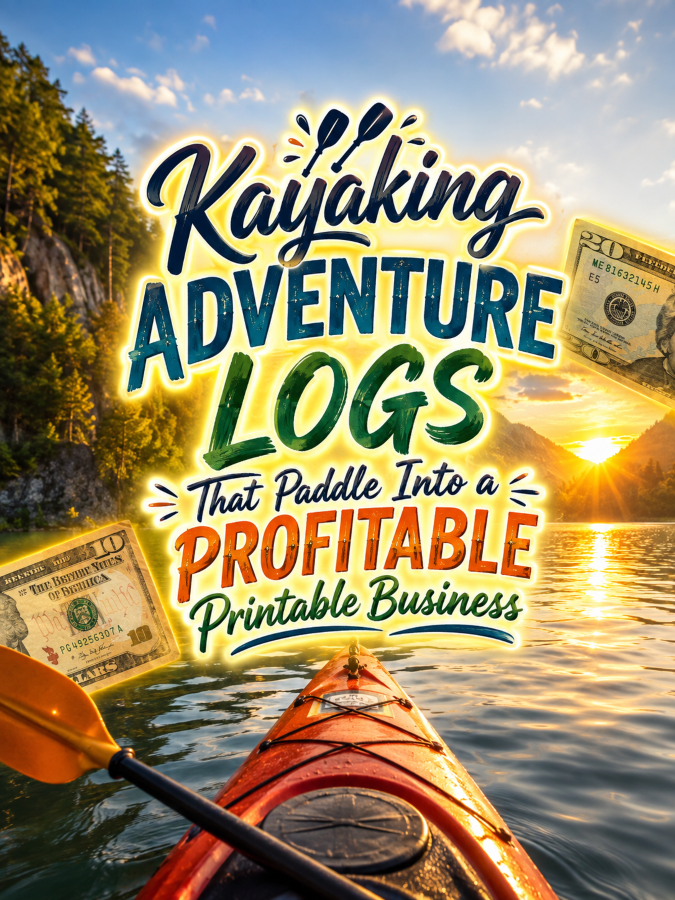 Kayaking Adventure Logs That Paddle Into a Profitable Printable Business