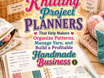 Knitting Project Planners That Help Makers Organize Patterns, Manage Yarn, and Build a Profitable Handmade Business Knitting Project Planners That Help Makers Organize Patterns, Manage Yarn, and Build a Profitable Handmade Business