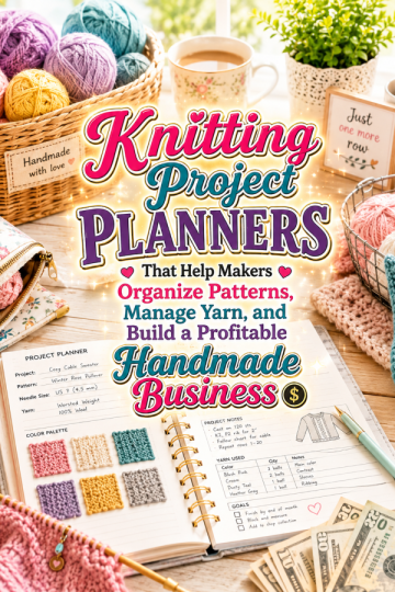 Knitting Project Planners That Help Makers Organize Patterns, Manage Yarn, and Build a Profitable Handmade Business