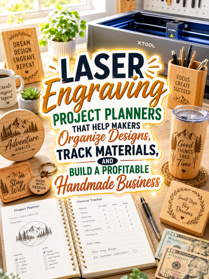 Laser Engraving Project Planners That Help Makers Organize Designs, Track Materials, and Build a Profitable Handmade Business Laser Engraving Project Planners That Help Makers Organize Designs, Track Materials, and Build a Profitable Handmade Business