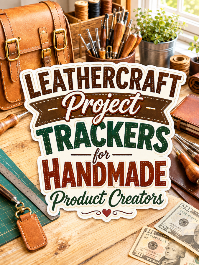 Leathercraft Project Trackers for Handmade Product Creators