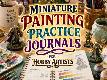 Miniature Painting Practice Journals for Hobby Artists Miniature Painting Practice Journals for Hobby Artists
